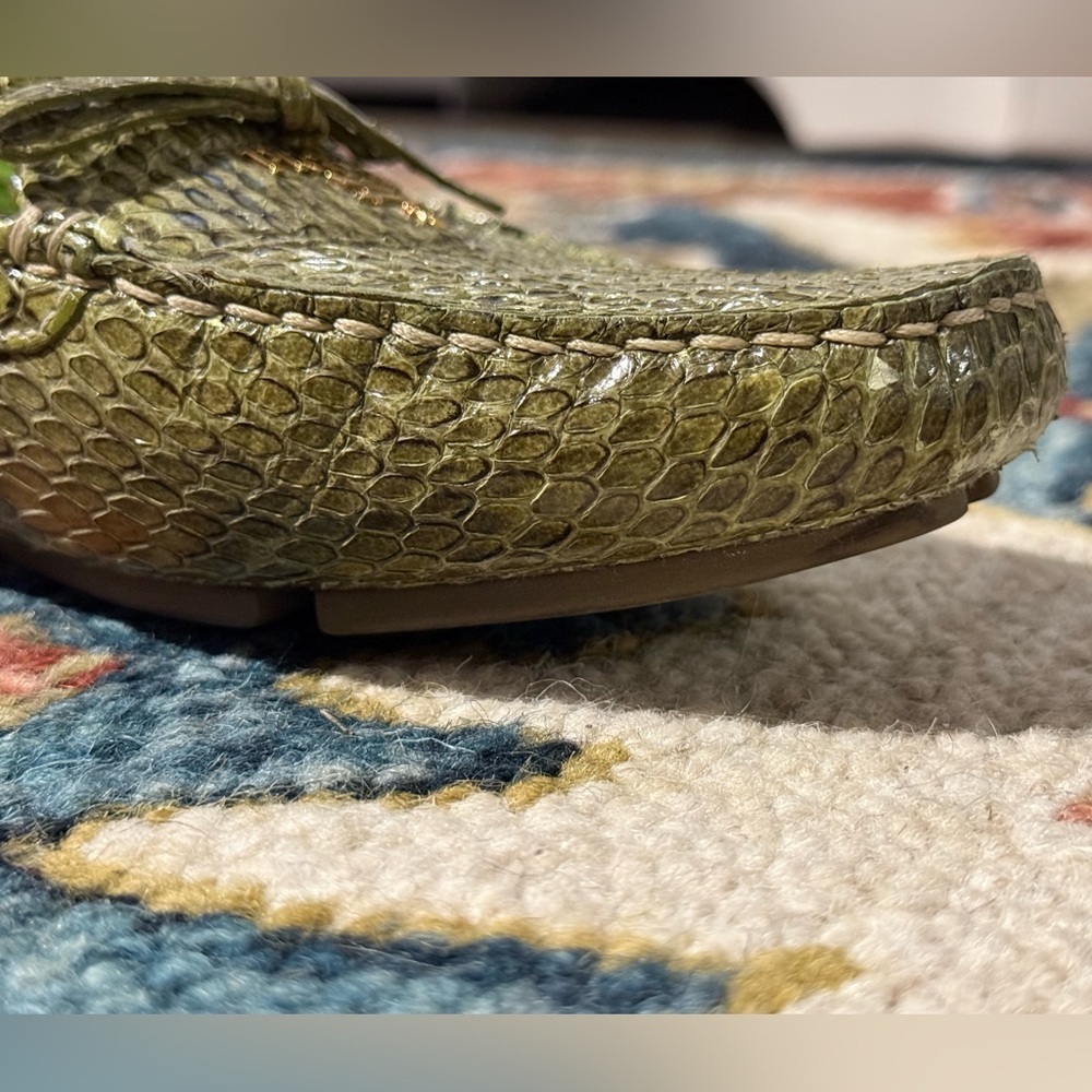 Prada Loafers - Green Snakeskin - Picture 11 of 15
